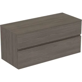 Nábytek Ideal Standard Finesse - Umyvadlová skříňka, 120x51x56 cm, 2 zásuvky, Dark Elm E3431UR