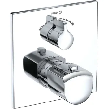 Vodovodní baterie Kludi Ameo - Termostatická baterie pod omítku, pro 2 spotřebiče, chrom 418100575