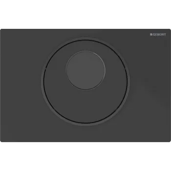 Splachovací tlačítko Geberit Sigma10 - Elektronické ovládání splachování, síťové napájení, easy to clean, matná černá 115.890.16.6