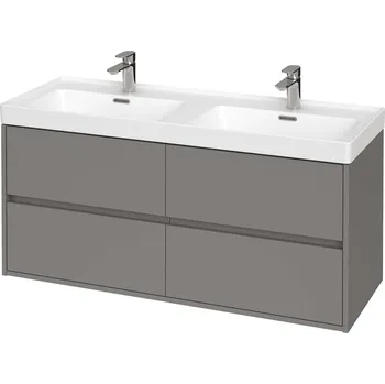 Nábytek Cersanit Crea - Skříňka s umyvadlem, 53x119x45 cm, 4 zásuvky, šedá S801-324