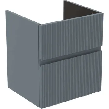 Nábytek Ideal Standard Finesse - Umyvadlová skříňka, 48x41x54 cm, 2 zásuvky, Ribbed Matt ashblue E3407UQ