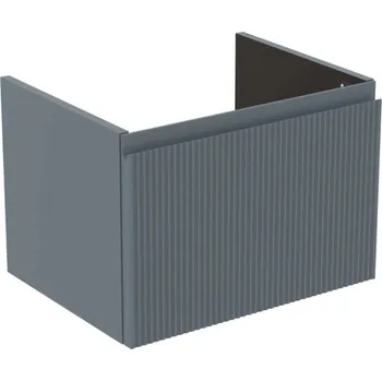 Nábytek Ideal Standard Finesse - Umyvadlová skříňka, 53x41x37 cm, 1 zásuvka, Ribbed Matt ashblue E3408UQ