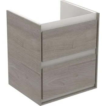 Nábytek Ideal Standard Connect Air - Umyvadlová skříňka 43x40x52 cm, šedý dub/matný bílý lak E1608PS