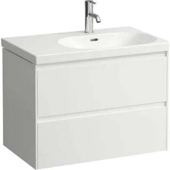 Koupelnový nábytek Laufen Lani - Umyvadlová skříňka, 74x45x52 cm, 2 zásuvky, lesklá bílá H4035821122611