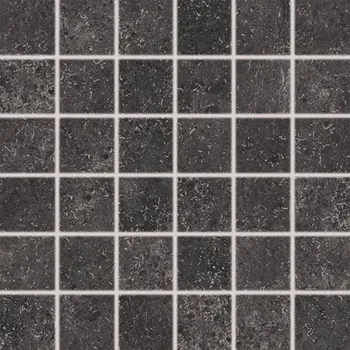 Rako Base DDM05433, mozaika, černá, matná, reliéfní, 30 x 30 x 0,9 cm