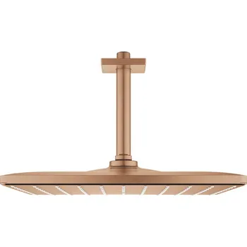 Grohe Rainshower - Hlavová sprcha 310 Mono Cube 9,5 l/min, se stropním ramenem, kartáčovaný Warm Sunset 26566DL0