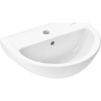 Hansgrohe GladeLake S - Umývátko, 45x37 cm, s přepadem, otvor pro baterii, bílá 60100450