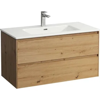 Nábytek Laufen Pro - Skříňka s umyvadlem, 100x50x54 cm, 2 zásuvky, dub H8649672671041