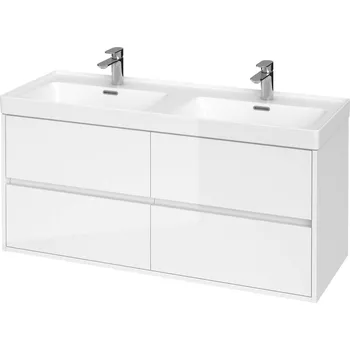 Koupelnový nábytek Cersanit Crea - Umyvadlová skříňka 53x119x45 cm, 4 zásuvky, bílá S931-001