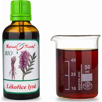 Doplněk stravy Bylinné kapky s.r.o. Lékořice lysá BIO - bylinné kapky (tinktura) 50 ml
