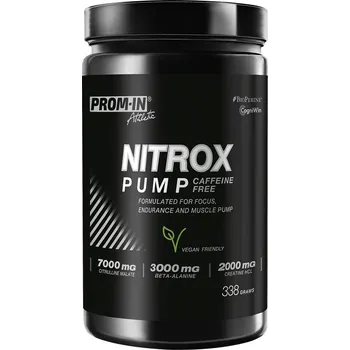 Anabolizér PROM-IN Nitrox Pump malina/citron caffeine free 338 g
