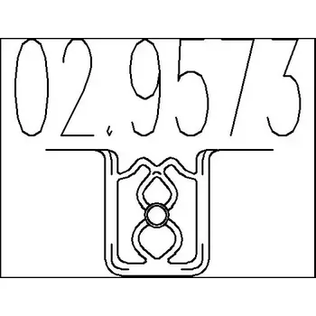 Auto-moto MTS Zarážka tlumiče výfuku MTS 02.9573