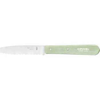 Opinel Les Essentiels N°113 vroubkovaný nůž na krájení 10 cm, sage, 003121