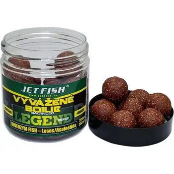Boilies Jet Fish Vyvážené boilie Legend Bioenzim Fish + Losos/Asafoetida 250ml 20mm (000375)