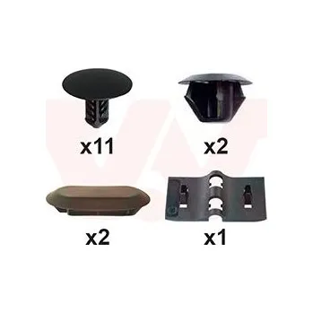 Kapota Montážní sada, víko motoru VAN WEZEL 1557797