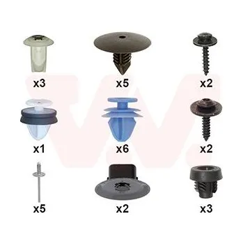 Montážní sada, blatník VAN WEZEL 1511796