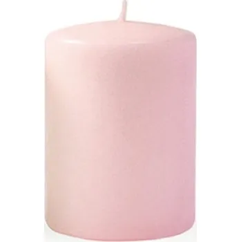 Svíčka Świeca CLASSIC CANDLES Walec mały 7xh10cm różowa parafinowa