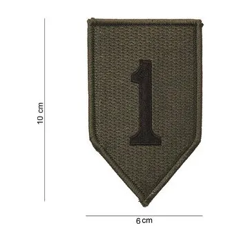 Nášivka Nášivka textilní Fostex US 1st Infantry Division - olivová-černá
