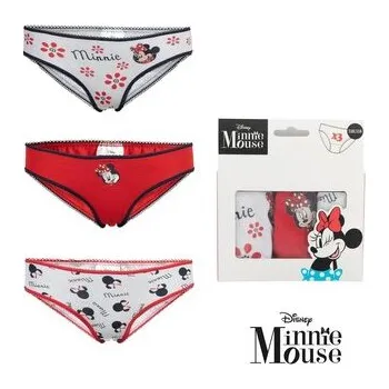 Dívčí spodní prádlo SADA 3 KS KALHOTKY MINNIE - velikost 92