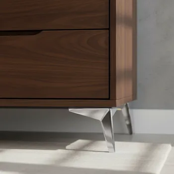 Nábytkové kování Interex design Nábytková nožička LANIA / Lesklý chróm 135 mm