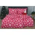 Povlečení HW Logistic s.r.o. Premium Flaka červené/bílé vločky 140 x 200, 70 x 90 cm druky