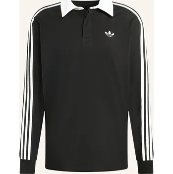 Pánská košile Adidas Originals Pánské Rugbyové Tričko 3-Streifen, černá /...