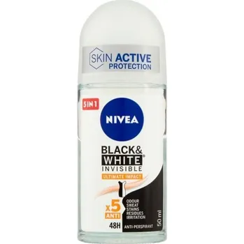 NIVEA Black & White Black Invisible Ultimate Impact Deo Roll-on 50 ml antiperspirant pro ženy 48h
