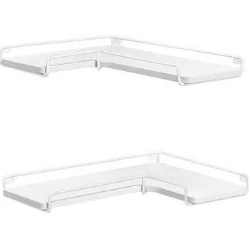 police Songmics Sada rohových polic Vasagle Primino 2 ks bílá