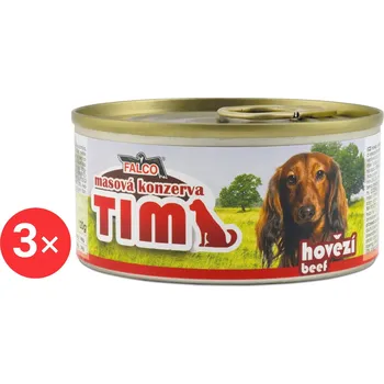 Krmivo pro psa Sokol Falco TIM hovězí 3 × 120 g