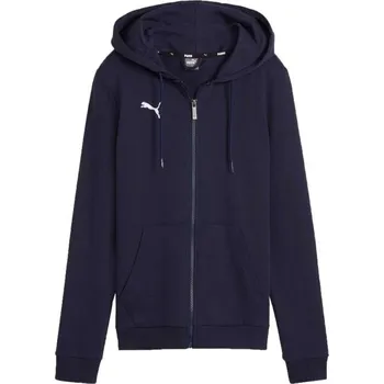 Dámské oblečení Dámská mikina Puma TEAMGOAL CASUALS HOODED JACKET W XL Tmavě modrá, Bílá