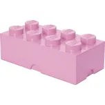 LEGO úložný box 8 - světle růžová