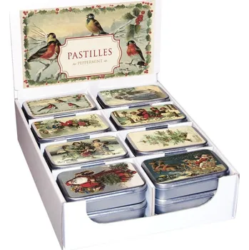 Pastilky v plechové dóze Christmas Birds & Children
