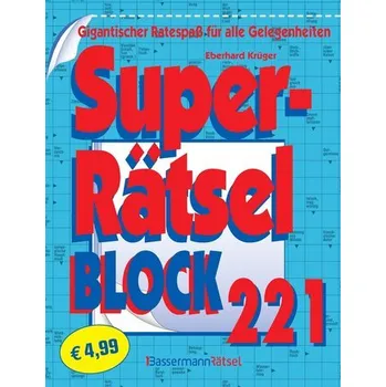 Superrätselblock 221 (5 Exemplare à 4,99 EUR) - Krüger, Eberhard