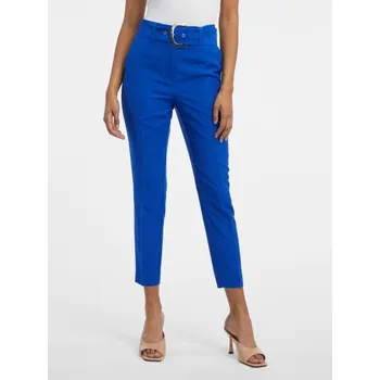 Dámské kalhoty Modré dámské zkrácené kalhoty