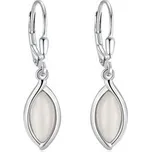 NB-3934 Stříbrné visací náušnice měsíční kámen