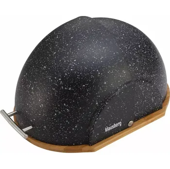 Klausberg Chlebník oválný mramorový vzhled černý