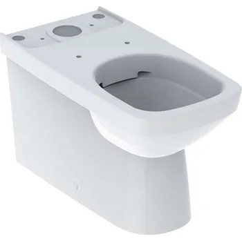 Klozet Geberit Selnova Square - WC kombi mísa, spodní/zadní odpad, Rimfree, bílá 500.489.01.7
