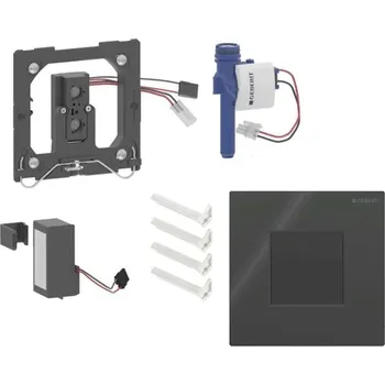 Splachovací tlačítko Geberit - Elektronické ovládání splachování pisoárů typ 01, bateriové napájení, Bluetooth, černá 116.094.DW.1