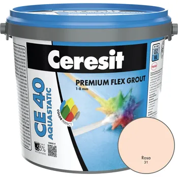 Spárovací hmota Ceresit CE 40 AQUASTATIC PREMIUM FLEX FUGA 31 Rosa 5kg, KS.05373