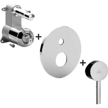Vodovodní baterie Paffoni Stick - Baterie pod omítku pro 2 spotřebiče, chrom SKBOX015CR