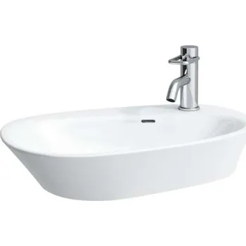 Umyvadlo Laufen Palomba Collection - Umyvadlová mísa 60x40 cm, s 1 otvorem pro baterii, s LCC, bílá H8168034001041