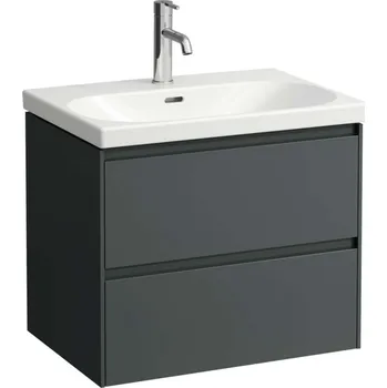 Koupelnový nábytek Laufen Lani - Umyvadlová skříňka, 64x44x52 cm, 2 zásuvky, šedá H4035421122661