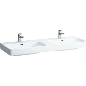Umyvadlo Laufen Pro S - Dvojumyvadlo, 130x46 cm, se 6 otvory pro baterie, bílá H8149680001081