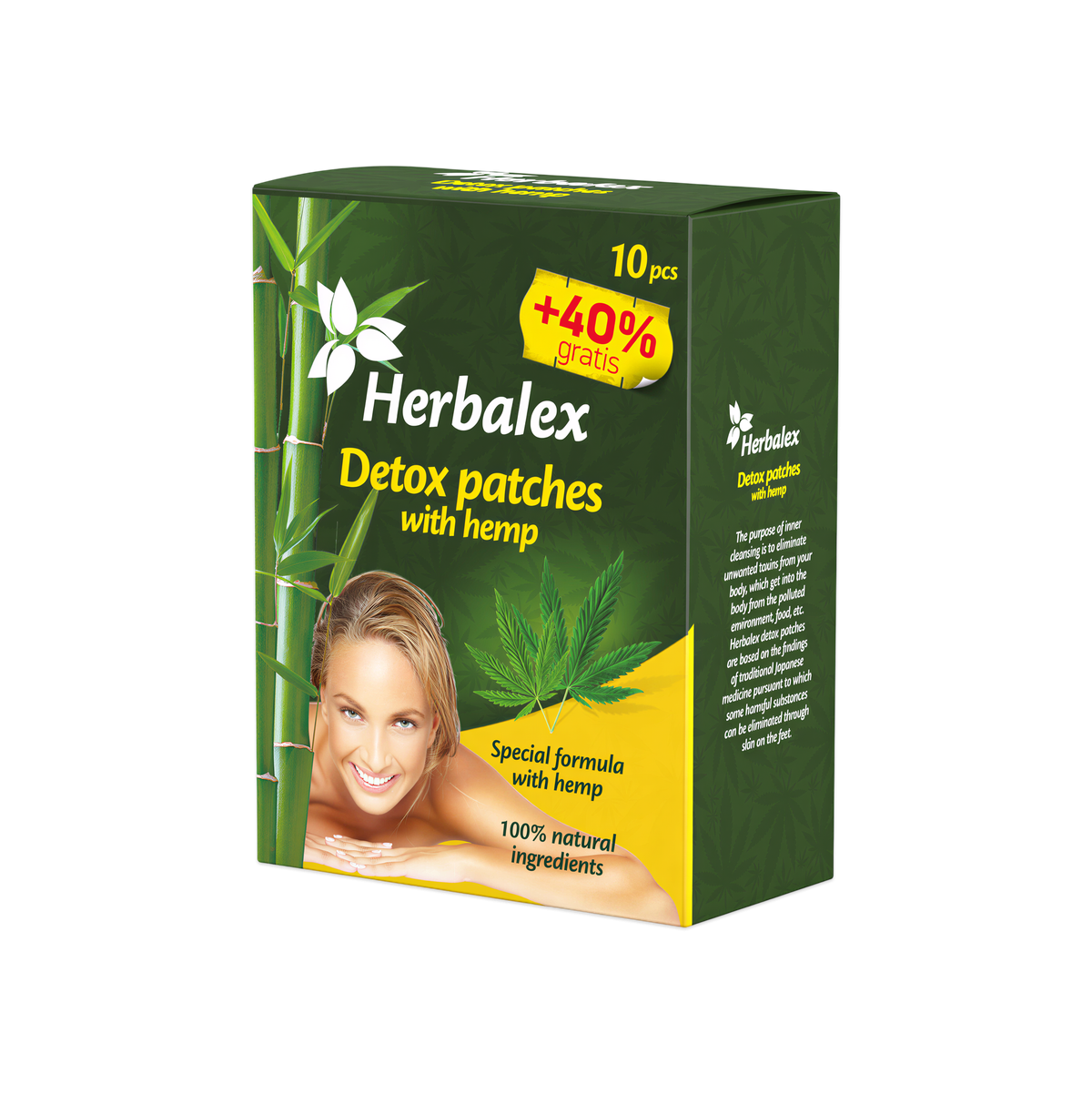 SwissMedicus® Herbalex – Detoxikační náplasti s konopím 14 ks