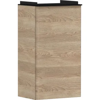 Koupelnový nábytek Hansgrohe Xelu Q - Umyvadlová skříňka, 63x34x27 cm, 1 dvířka, panty vpravo, přírodní dub/matná černá 54017670