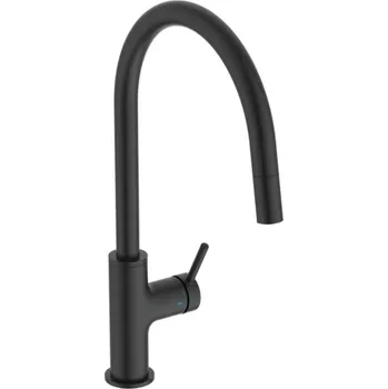 Ideal Standard Ceraline Nuovo - Dřezová baterie s výsuvnou koncovkou, hedvábná černá BE268XG