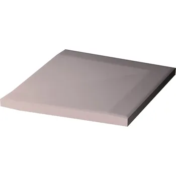 Obklad RAKO Taurus Color - Bezbariérová tvarovka rohová světle šedá 10x10, TTR11003