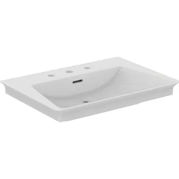 Umyvadlo Ideal Standard La Dolce Vita - Umyvadlo, 66x47 cm, s přepadem, 3 otvory pro baterii, bílá E267501