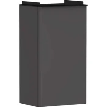 Koupelnový nábytek Hansgrohe Xelu Q - Umyvadlová skříňka, 63x34x27 cm, 1 dvířka, panty vpravo, matná šedá/matná černá 54016670