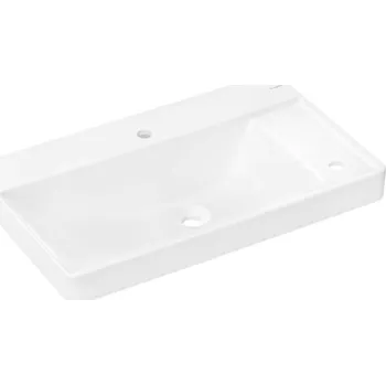 Umyvadlo Hansgrohe Xelu Q - Umyvadlo, 80x48 cm, bez přepadu, otvory pro baterii a ovládání, bílá 60319450